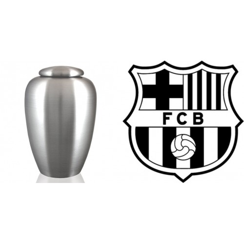 European / Spain / Spanish Football Team Cremation Ashes Urn – Engraved Logo – F C Barcelona