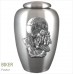 The English Pewter Cremation Ashes Urn – Biker / Motorcyclist / Rider – Solid Pewter Adornment