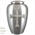 The English Pewter Cremation Ashes Urn – Iona Traditional Celtic Cross – Solid Pewter Adornment