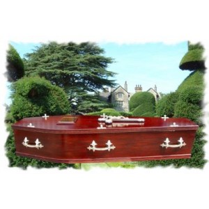 Traditional Mahogany Coffin - Top Quality, Low Prices