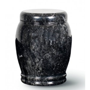 Timeless Black Marble Cremation Ashes Urn – Majestic Nile – Elegant & Long Lasting