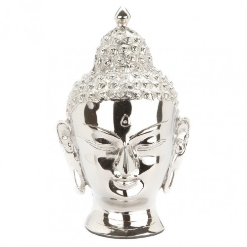 The Loving Buddha Cremation Ashes Urn – Adult Size – Shining Nickel – Buddhism – Eastern Art