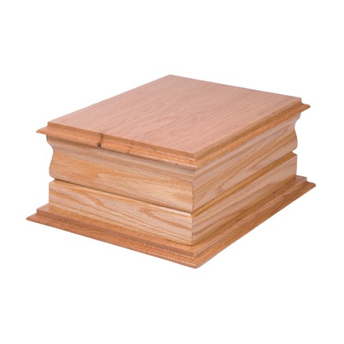 Superior Moulded Double Oak Cremation Ashes Casket - FREE Engraving when you buy this product.
