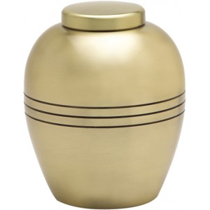 Gold Pewter Urn