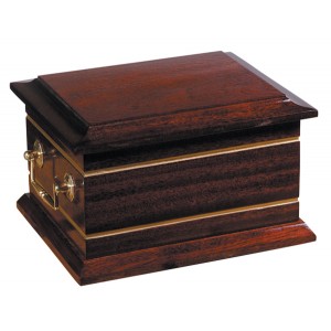 Bury Wooden Cremation Ashes Casket - FREE Engraving when you buy this product.