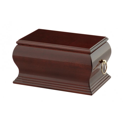 Lincoln Mahogany Cremation Ashes Casket - FREE Engraving when you buy this product.