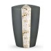 Floral Edition Biodegradable Cremation Ashes Funeral Urn – White Roses / Anthracite Surface