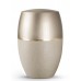 Biodegradable Cremation Ashes Urn – Edition Girona - High Gloss Champagne & Matt Grey, Gold Band