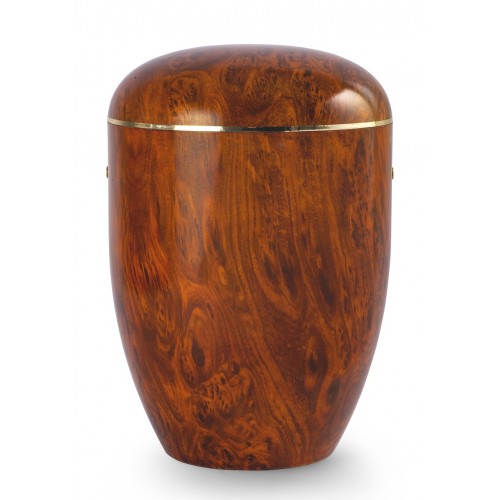 Onyx Edition Biodegradable Cremation Ashes Funeral Urn – Antique Root Wood Effect