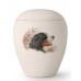 Large Ceramic Cremation Ashes Urn – Pet Dog Animal – Hand Painted Bernese Mountain Dog Motif