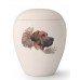 Large Ceramic Cremation Ashes Urn – Pet Dog Animal – Hand Painted Great Dane Gentle Giant Motif