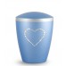 Biodegradable Cremation Ashes Urn – Infant, Child, Boy, Girl, Baby – Elegant Ice Blue & Crystal Heart
