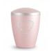 Biodegradable Cremation Ashes Urn – Infant, Child, Boy, Girl, Baby – Elegant Rosé & Crystal Heart