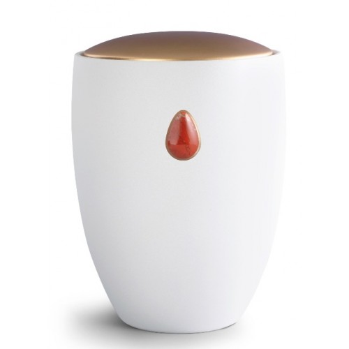 Ceramic Cremation Ashes Urn – Remember Me Gemstone Edition – Jasper Teardrop
