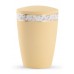 Pastel Edition Biodegradable Cremation Ashes Funeral Urn – Soft Yellow with Flower Border
