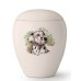 Medium Ceramic Cremation Ashes Urn – Pet Dog Animal – Hand Painted Dalmatian Motif