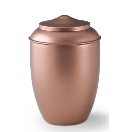 Metal Cremation Ashes Urn – Animal / Pet Dog / Cat – Copper Appearance – Opaquely Coated