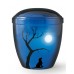 Metal Cremation Ashes Urn – Animal / Pet Dog – Full Moon Tonight – Airbrush Technology