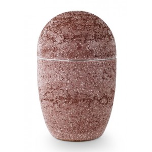 Steel Urn (Artificial Stone Design – Red)