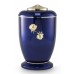 Steel Urn (Roman Rose Decoration – High Gloss Cobalt Blue)