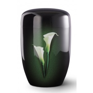 Fall in Leaves – Series Fleur Noire - Cremation Ashes Urn – CALLA LILY