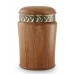 Rustic Oak Cremation Ashes Urn (Vintage Dressing)