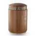 Rustic Oak Cremation Ashes Urn (Ornamental Ring)