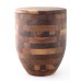 Fine Walnut Cremation Ashes Urn (Cross Glued, Oiled Finish, Vase Design)