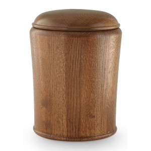 Rustic Oak Cremation Ashes Urn (Beautiful Natural Oak)