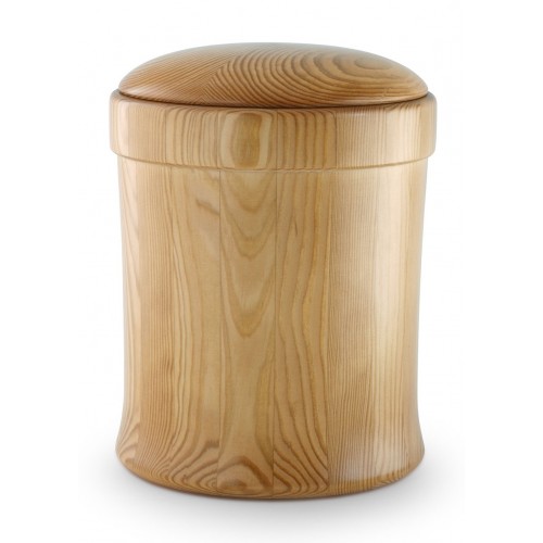 Natural Pine with Honey Coloured Dressing Cremation Ashes Urn – (Everlasting Tribute)