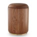 Rustic Oak Cremation Ashes Urn (Natural Hardwood with Base)