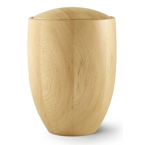 Seville Edition Cremation Ashes Urn – Hand Turned Alder Wood (Natural Hue)
