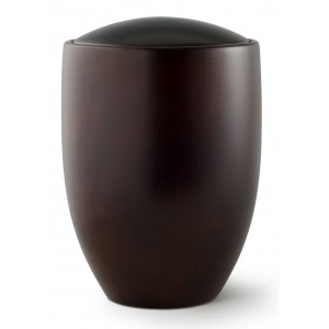 Seville Edition Cremation Ashes Urn – Hand Turned Alder Wood (Dark Ebony)