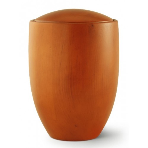 Seville Edition Cremation Ashes Urn – Hand Turned Alder Wood (Mango Hue)