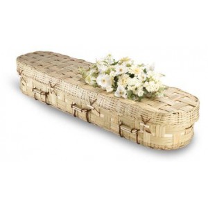 Bamboo Lattice Imperial (Oval Style) Coffin - Environmentally Friendly Alternative 