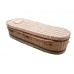 Golden Brown Wicker / Willow Sovereign (Oval Style) Coffin. Top Quality, Low Prices